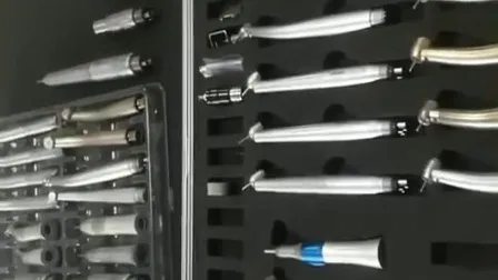 Dental Low Speed Handpiece Kit Straight Contra Angle Air Motor Air Turbine