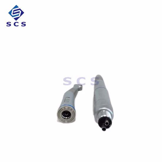 2/4 Hole 1: 1 Low Speed Dental Handpiece Kit with Contra Angle/Straight Handpiece